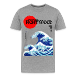 Fightwood® Fightwithstyle Big Waves Premium T-Shirt für Männer – Nachhaltig & Fair