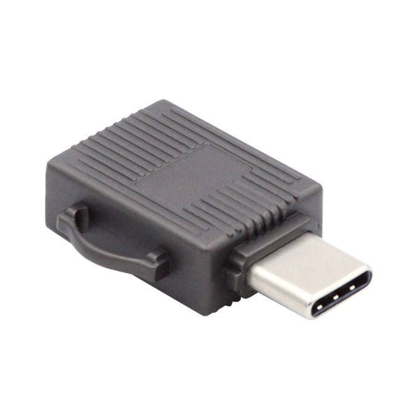 USB 3.1 Typ C Micro SD Karte Lesegerät Kartenleser SDXC Adapter in Grau | System-S