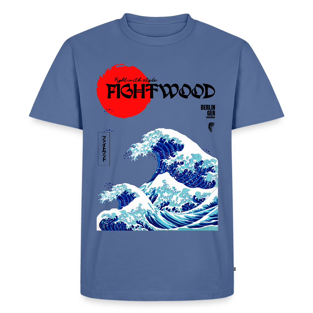 Fightwood® Fightwithstyle Big Waves Premium T-Shirt für Männer – Nachhaltig & Fair