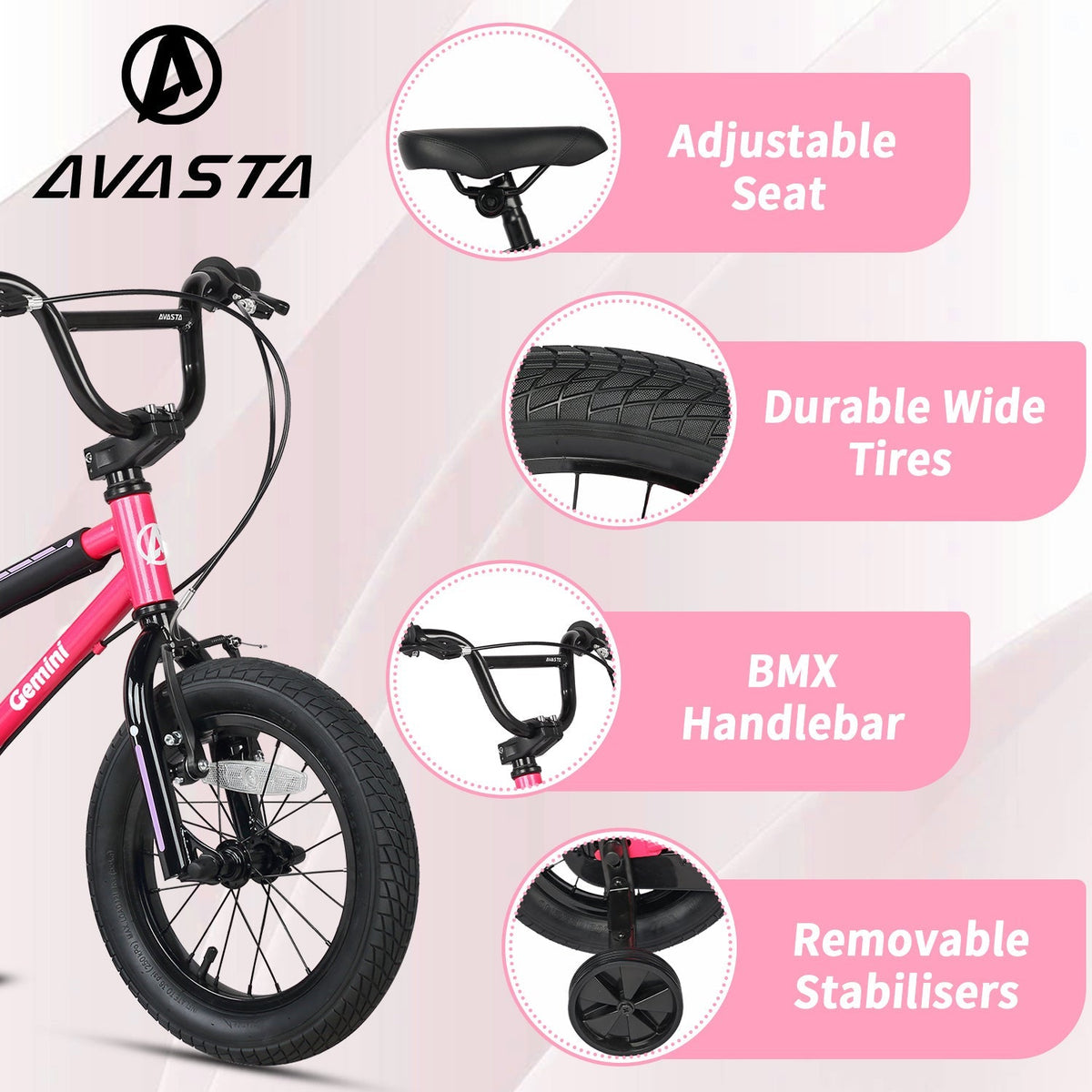 AVASTA 12 Inch Little Kids Bike - Gemini