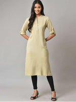 Mandarin Collar Straight Kurta