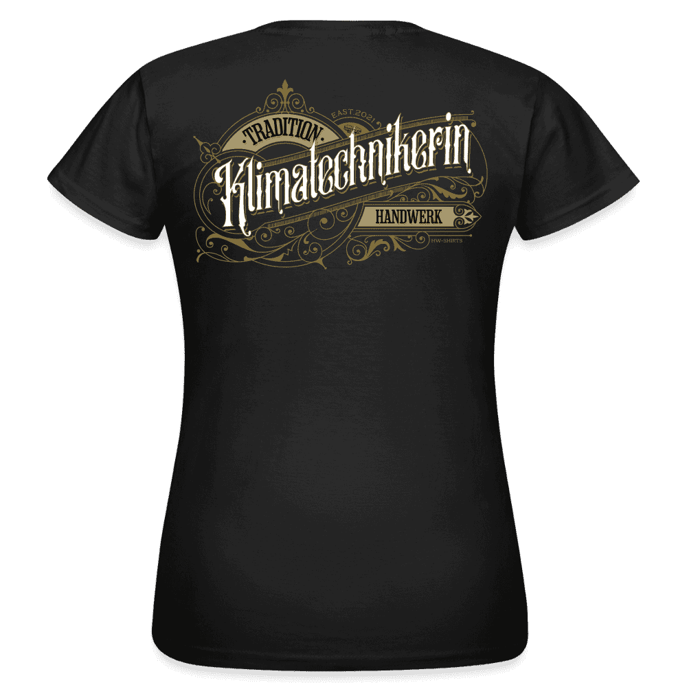 Frauen T-Shirt "Klimatechnikerin"-Nostalgie
