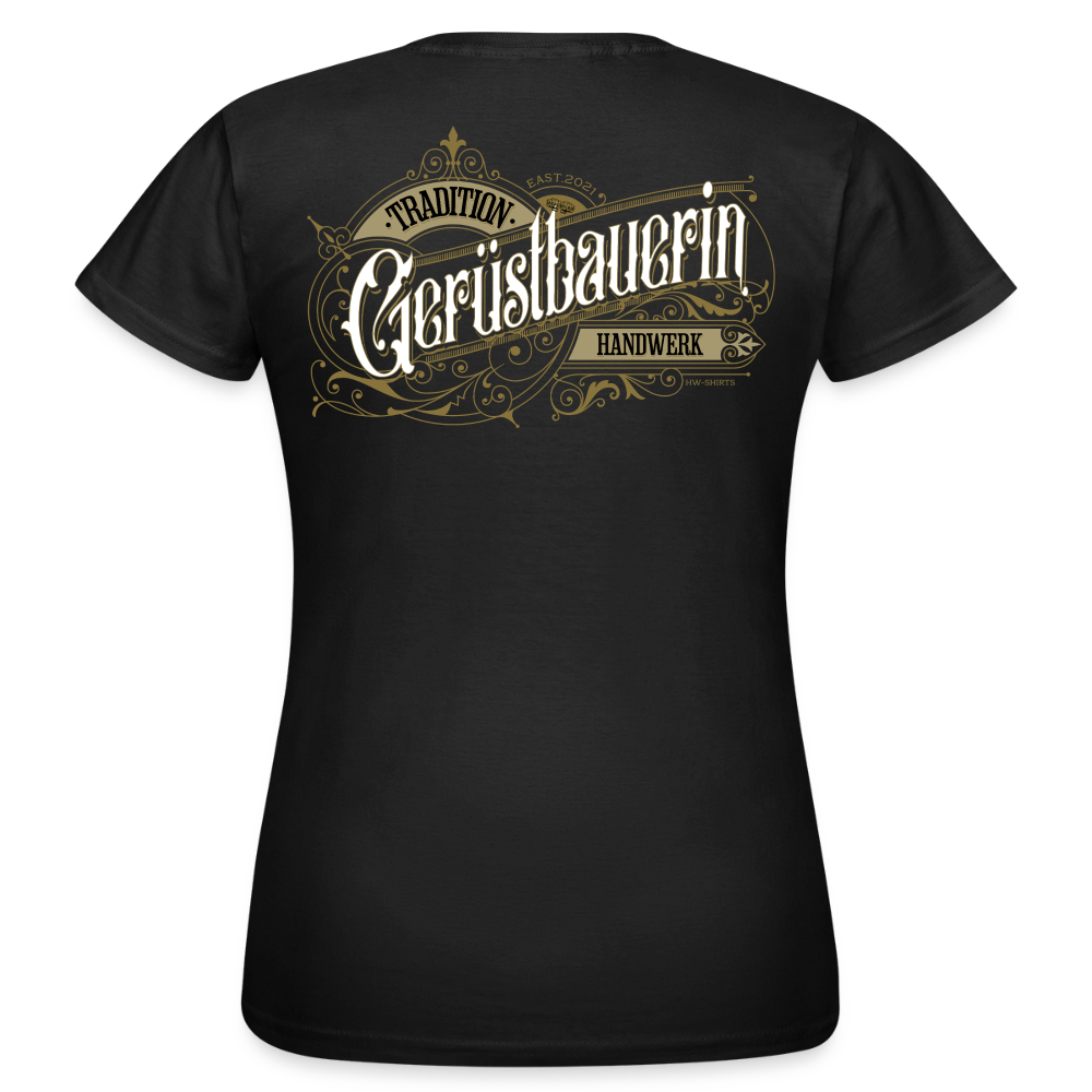 Frauen T-Shirt "Gerüstbauerin"-Nostalgie