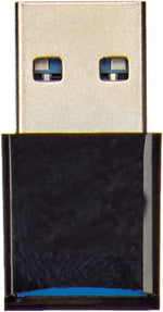 Mini Adapter USB A 3.0 für microSD Karten Leser Card Reader Kartenlesegerät in Schwarz | System-S