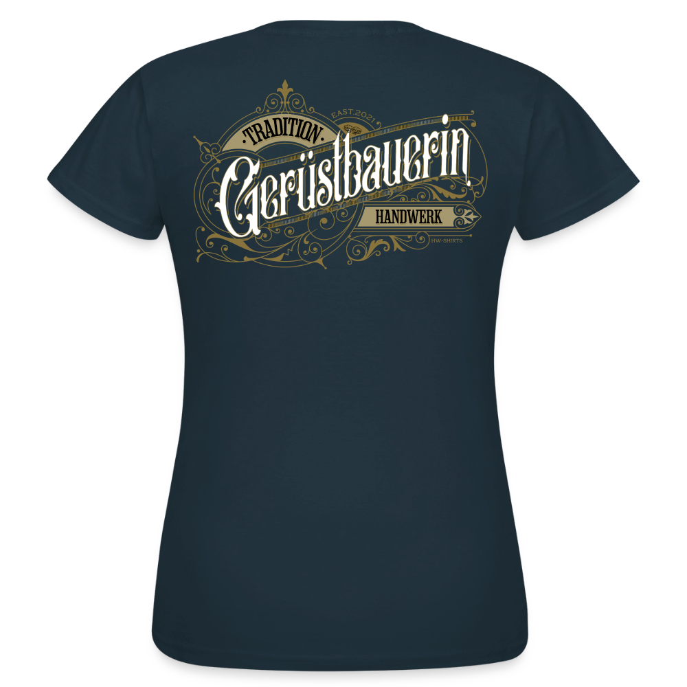 Frauen T-Shirt "Gerüstbauerin"-Nostalgie