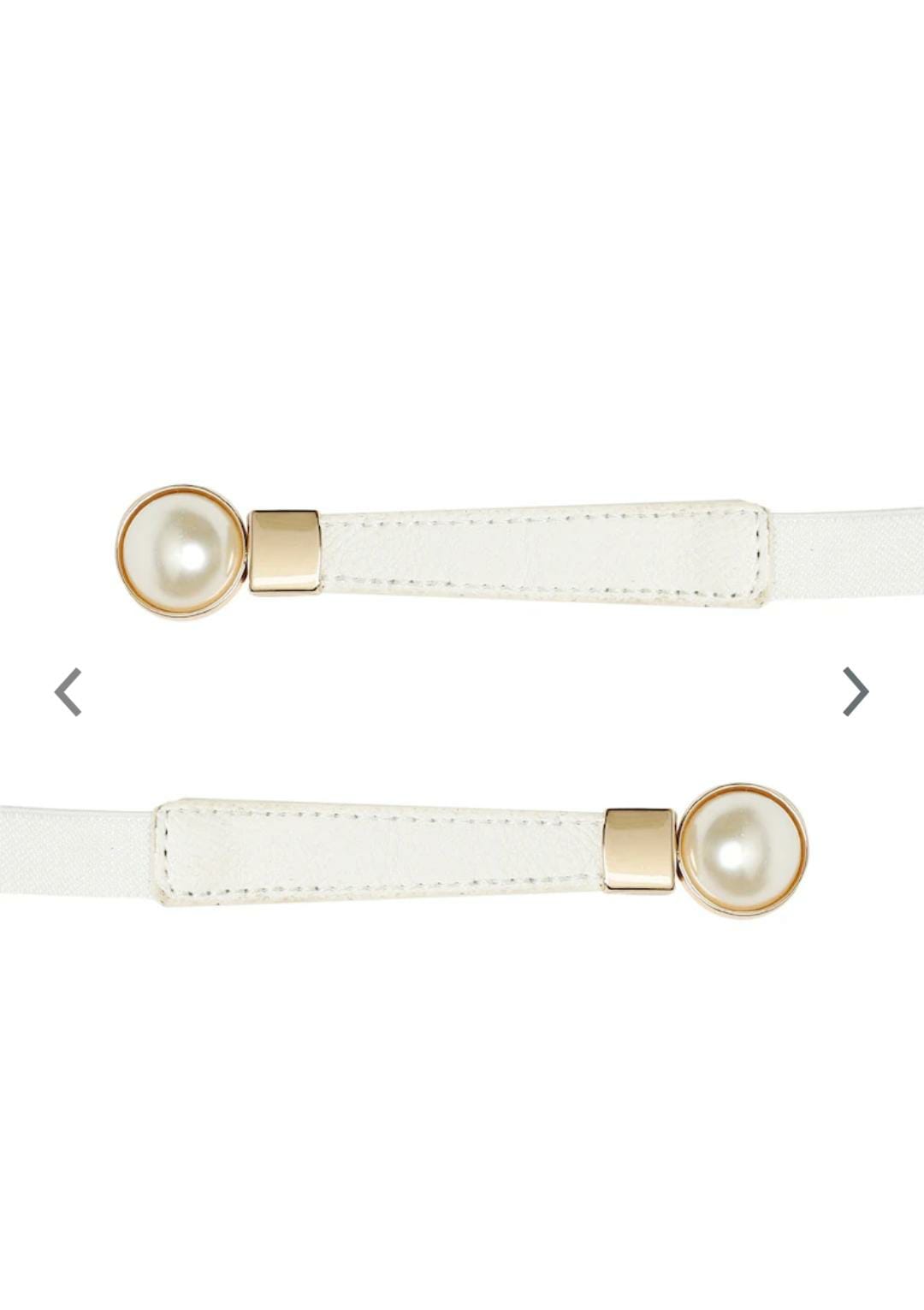 Women White Textured Belt Namma Markt