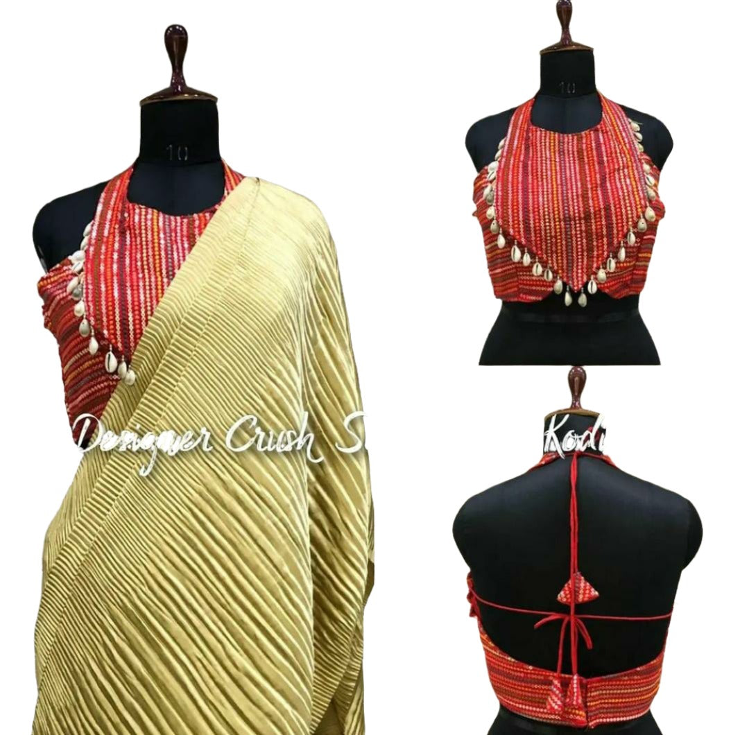 Silk Saree soft light weight crush