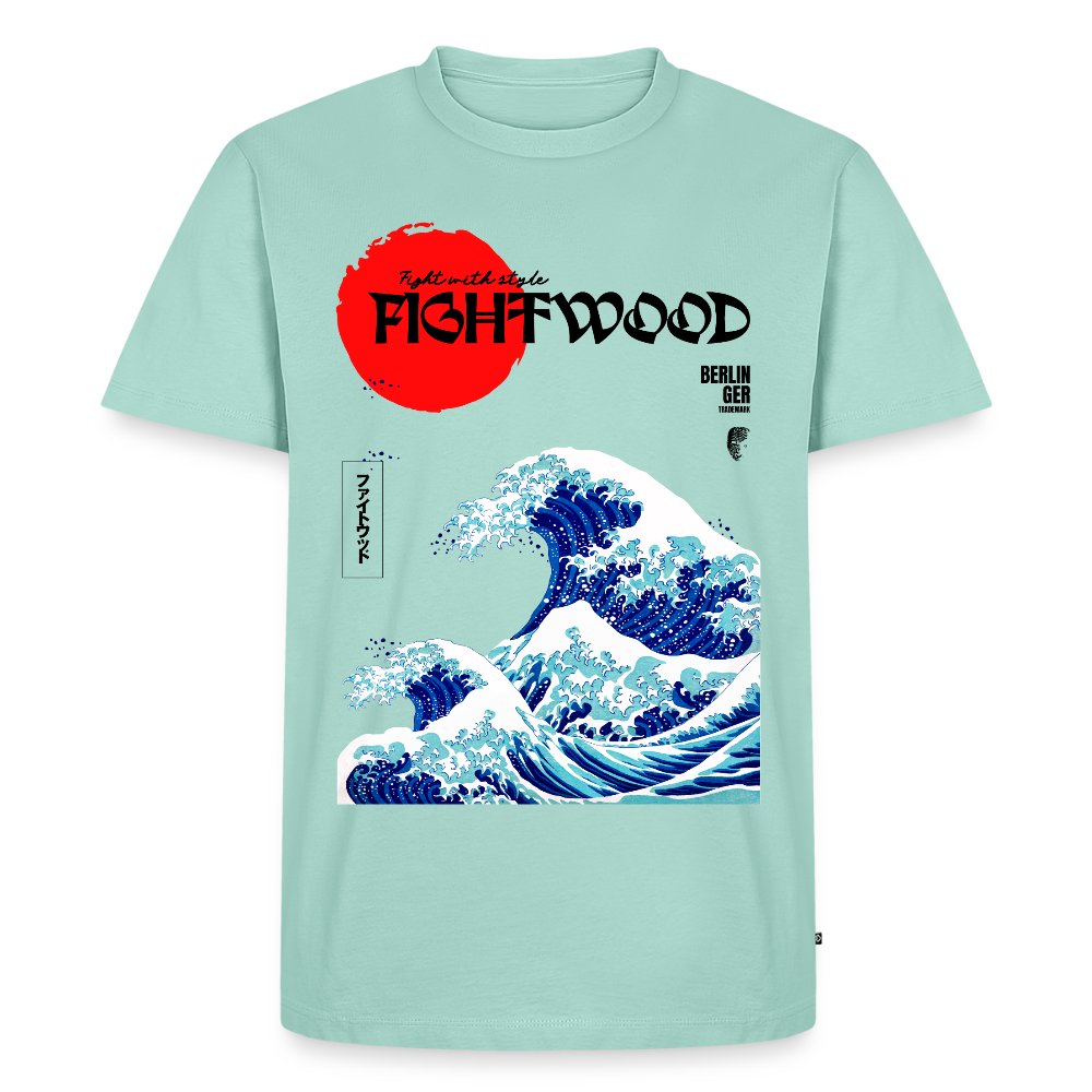 Fightwood® Fightwithstyle Big Waves Premium T-Shirt für Männer – Nachhaltig & Fair