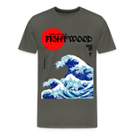 Fightwood® Fightwithstyle Big Waves Premium T-Shirt für Männer – Nachhaltig & Fair