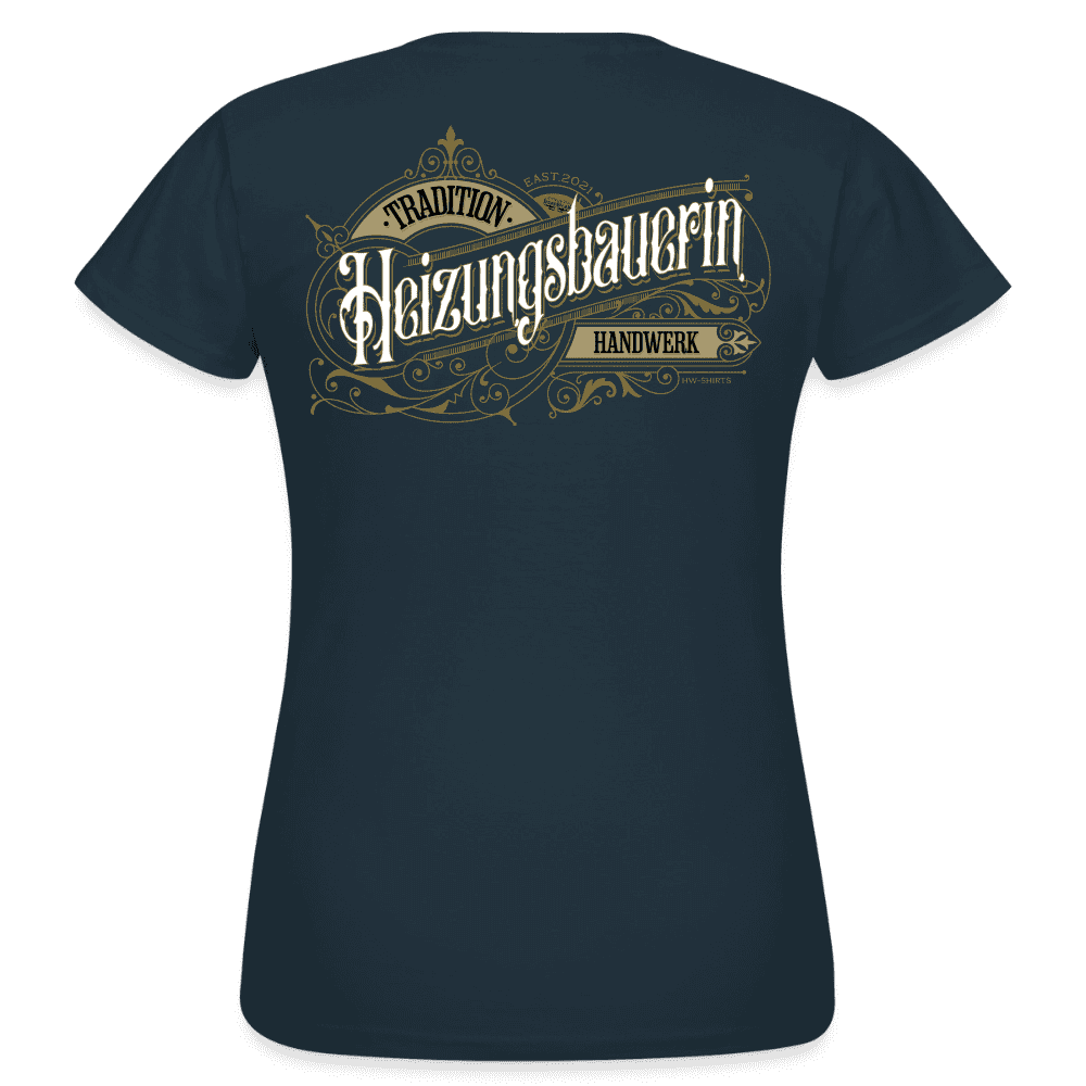 Frauen T-Shirt "Heizungsbauerin"-Nostalgie