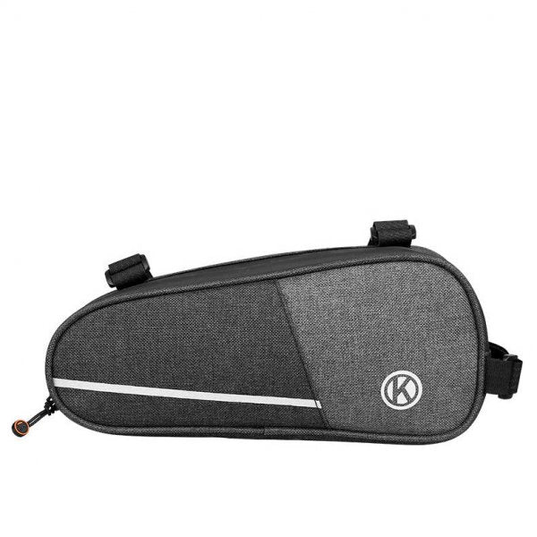 Fahrrad Tasche wasserfest Dreiecktasche Rahmentasche Triangeltasche Grau | System-S