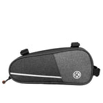 Fahrrad Tasche wasserfest Dreiecktasche Rahmentasche Triangeltasche Grau | System-S