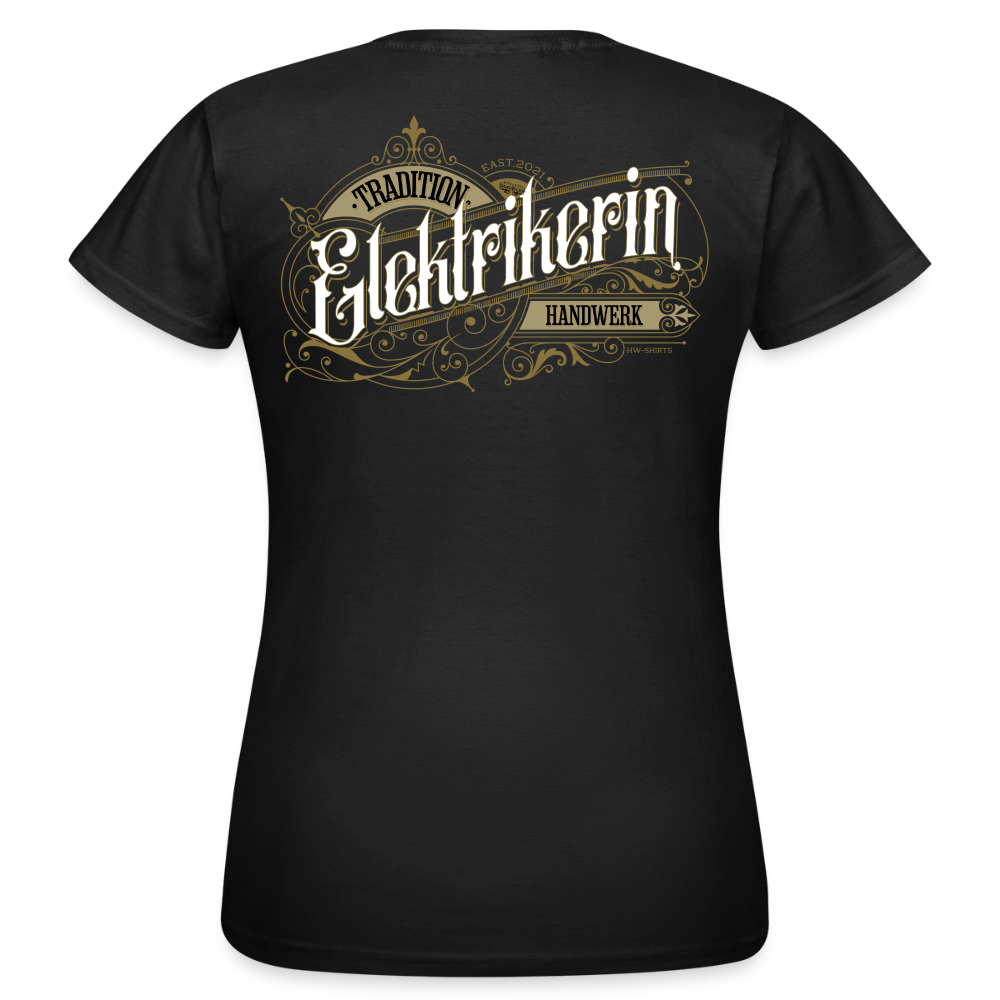 Frauen T-Shirt "Elektrikerin"-Nostalgie