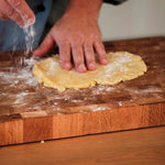 Schneidebrett groß Eiche Stirnholz 43x33x4,3cm – Profi Hackblock & Hirnholzbrett