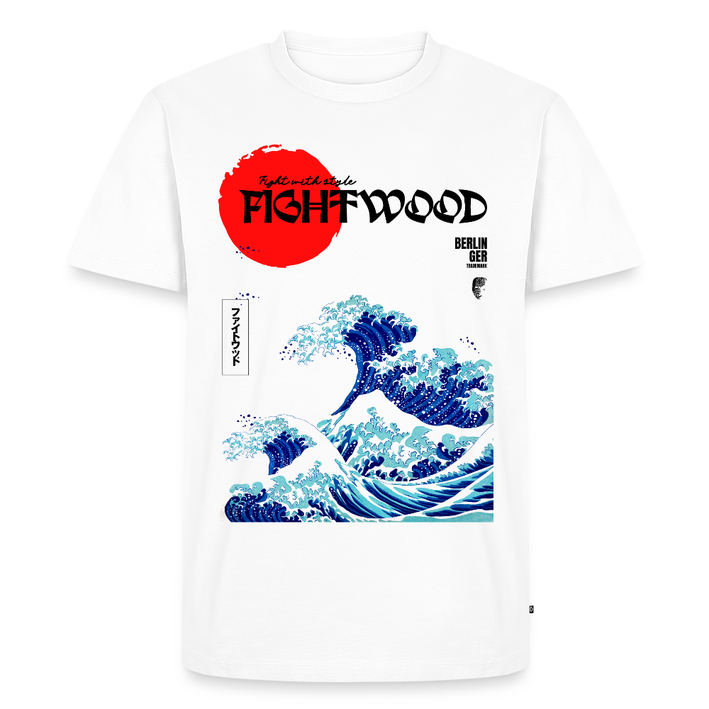Fightwood® Fightwithstyle Big Waves Premium T-Shirt für Männer – Nachhaltig & Fair