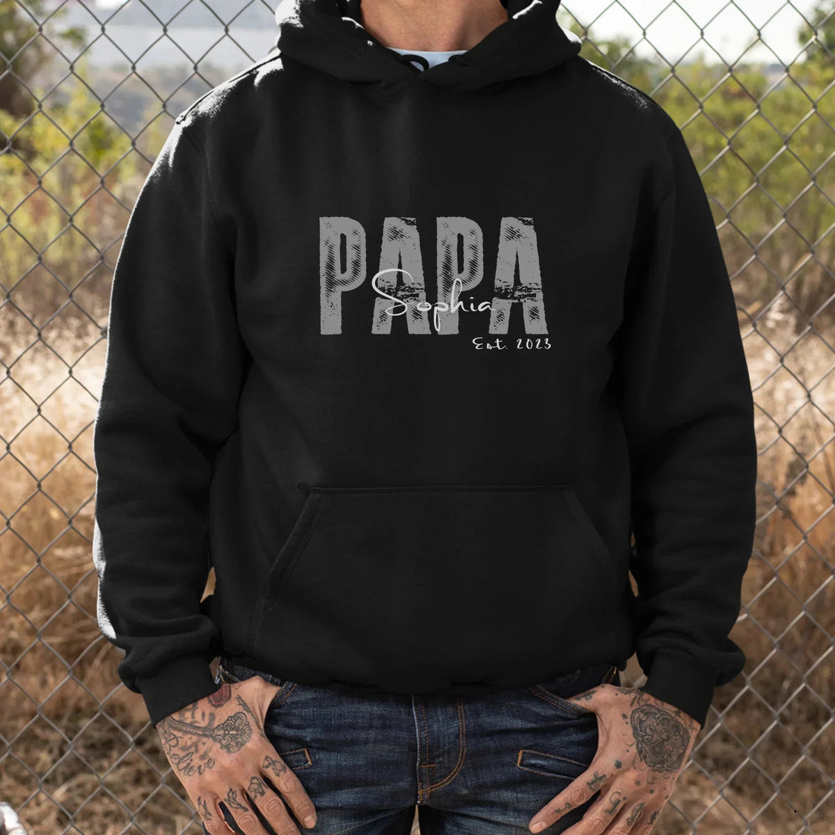 PAPA Hoodie SOLID ROCKS personalisiert