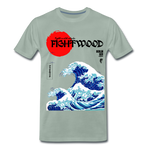 Fightwood® Fightwithstyle Big Waves Premium T-Shirt für Männer – Nachhaltig & Fair