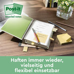 Post-it® Recycling Notes, 38 mm x 51 mm, 100 Blatt/Block, 100% PEFC