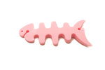 Kabelmanager Wrap Kabelaufroller Fischform Silikon Aufwickler Kabelschutz für Kopfhörer in Pink | System-S