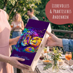 Stölzle Lausitz Weingläser mit Gravur im "Lion Love" Design als Set inkl. bedruckter Holzkiste