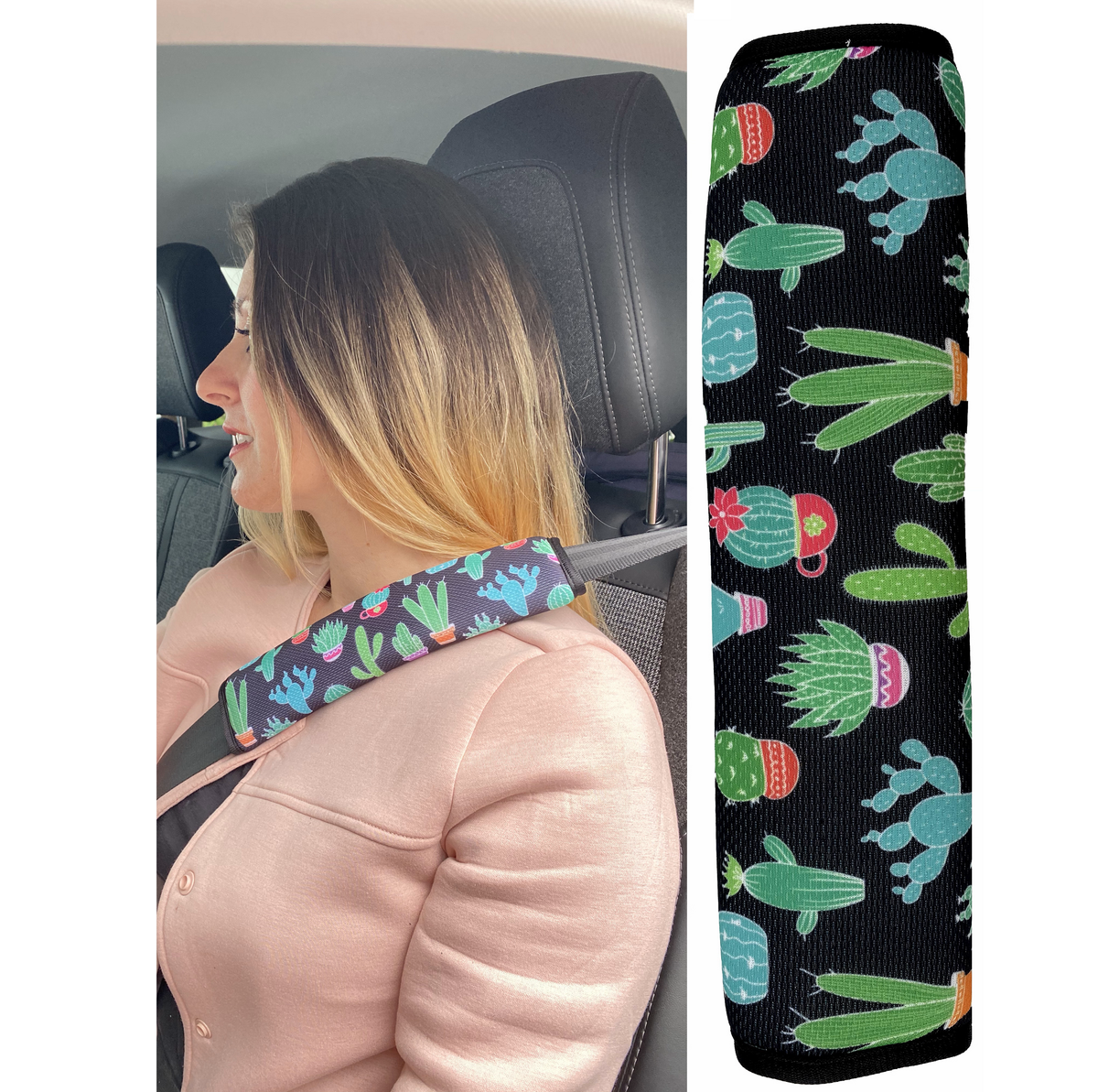 Auto Gurtschutz Kaktus
