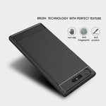 NALIA Silikonhülle für Sony Xperia XZ1 – Rutschfest & Matt – VORTEX (Gebürstete Optik & Carbon Design) – Marke aus Berlin