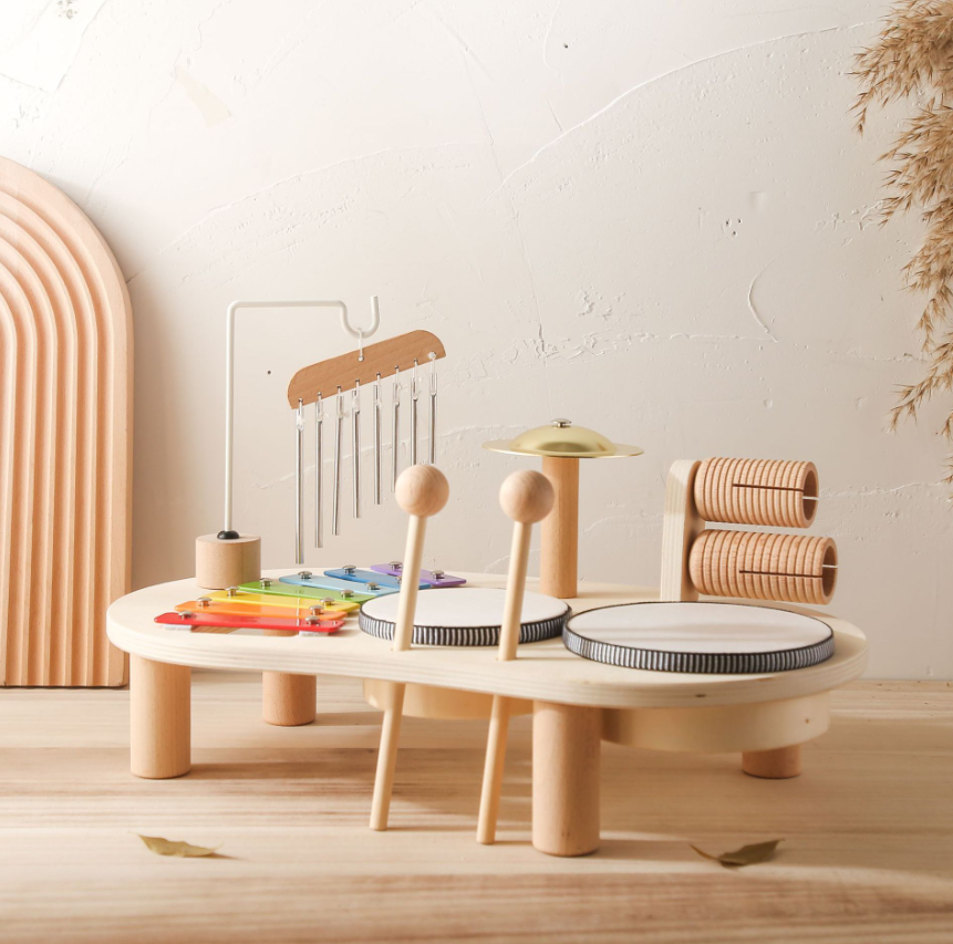 7-in-1-Babytrommel mit Tisch für Kinder - Musikalische Erziehung