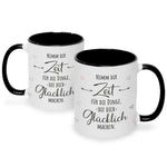 Bedruckte Tasse mit Spruch Nimm dir Zeit