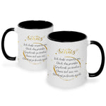Bedruckte Tasse Schatz Ich habe versucht