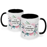 Bedruckte Tasse mit Spruch Ich bin Schwanger ich darf das