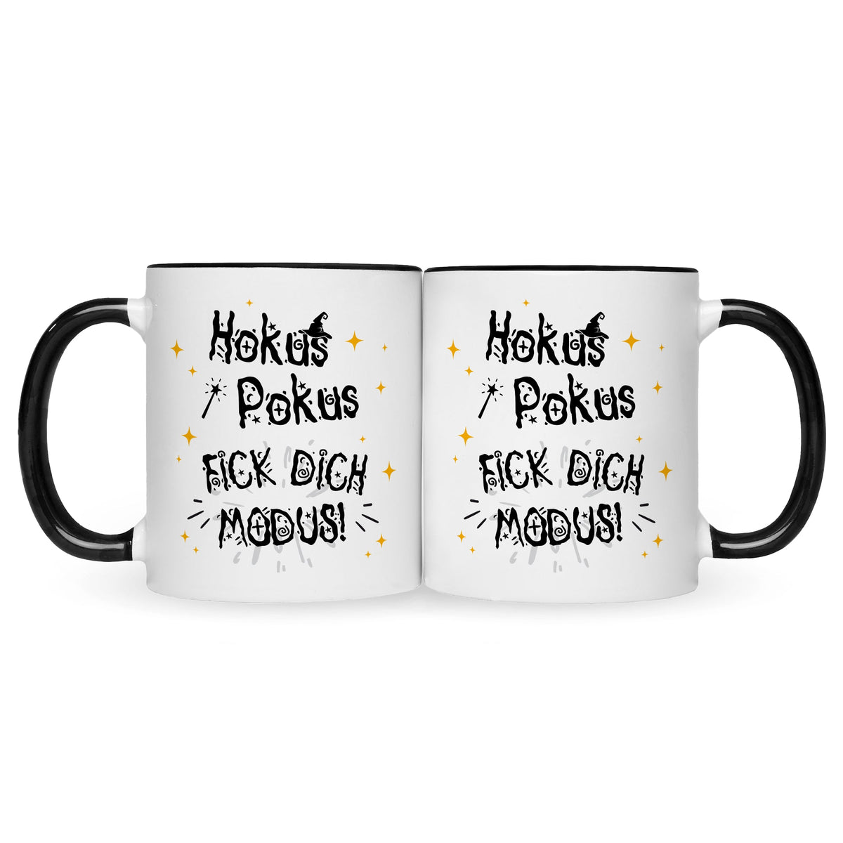 Bedruckte Tasse mit Spruch Hokus Pokus