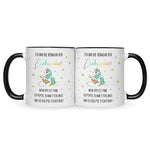 Bedruckte Tasse mit Spruch Königin der Einhörner