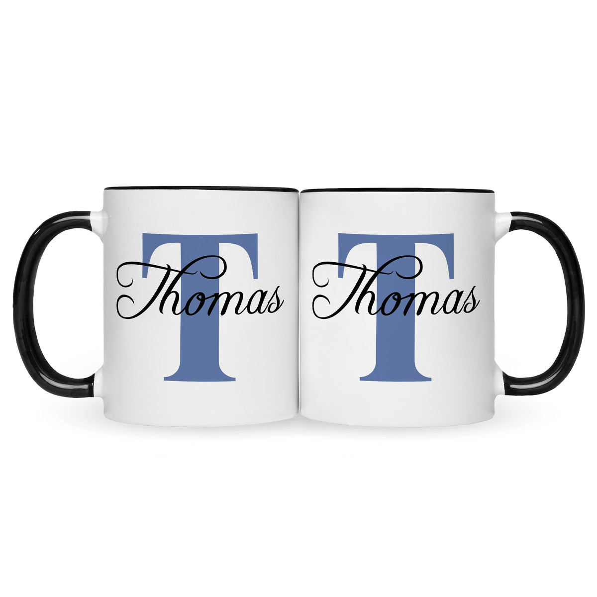 Bedruckte Tasse mit Initialen und Namen
