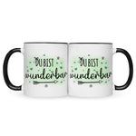 Bedruckte Tasse mit Spruch Du bist wunderbar