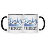 Bedruckte Tasse mit Spruch Baby in Progress