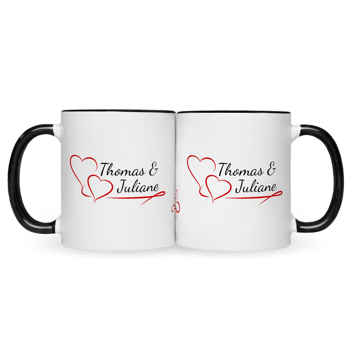 Bedruckte Tasse im Pärchen Design