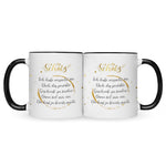 Bedruckte Tasse Schatz Ich habe versucht