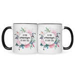 Bedruckte Tasse mit Spruch Ich bin Schwanger ich darf das