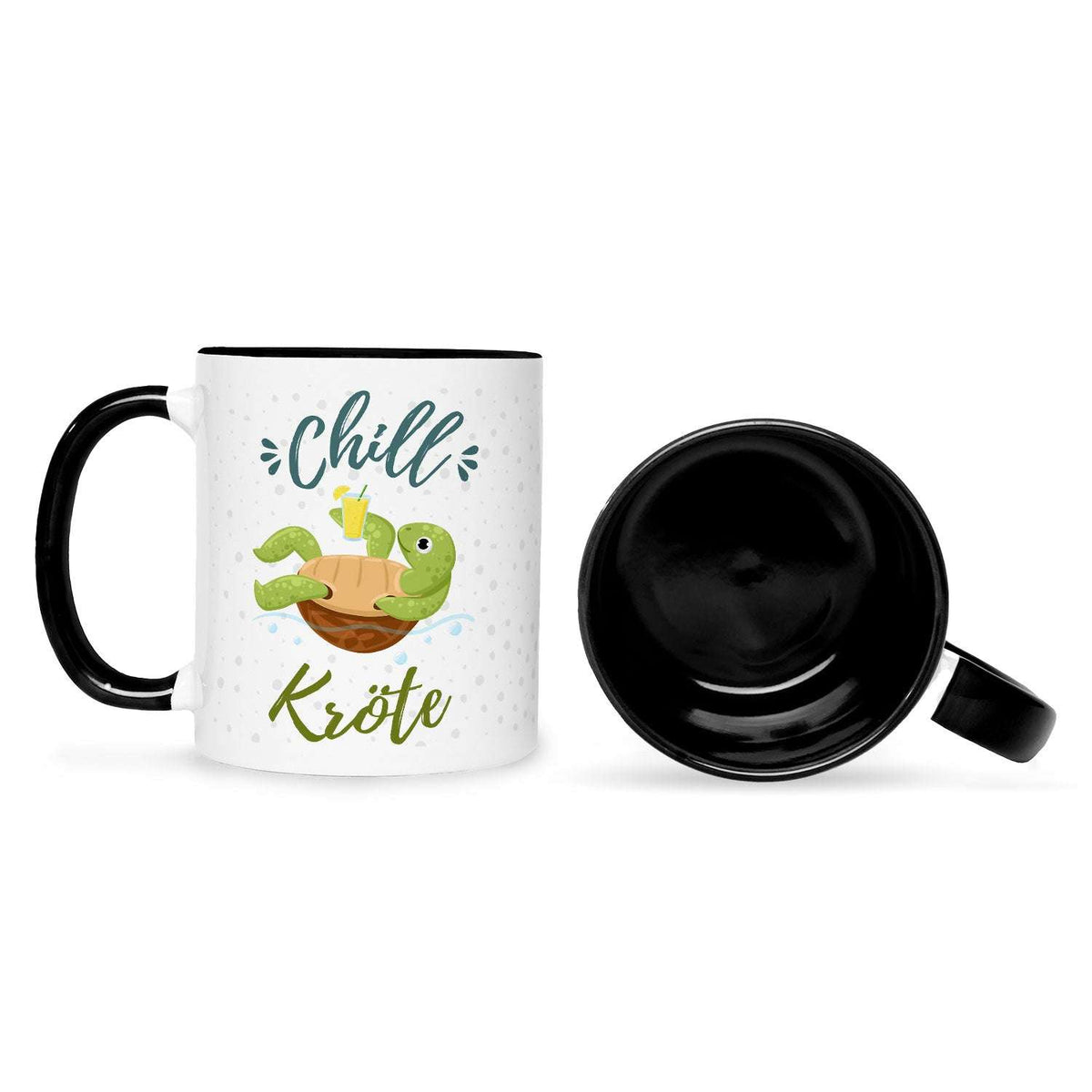 Bedruckte Tasse mit Spruch - Chillkröte