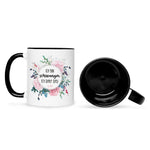 Bedruckte Tasse mit Spruch Ich bin Schwanger ich darf das