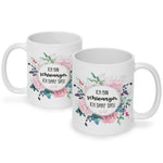 Bedruckte Tasse mit Spruch Ich bin Schwanger ich darf das
