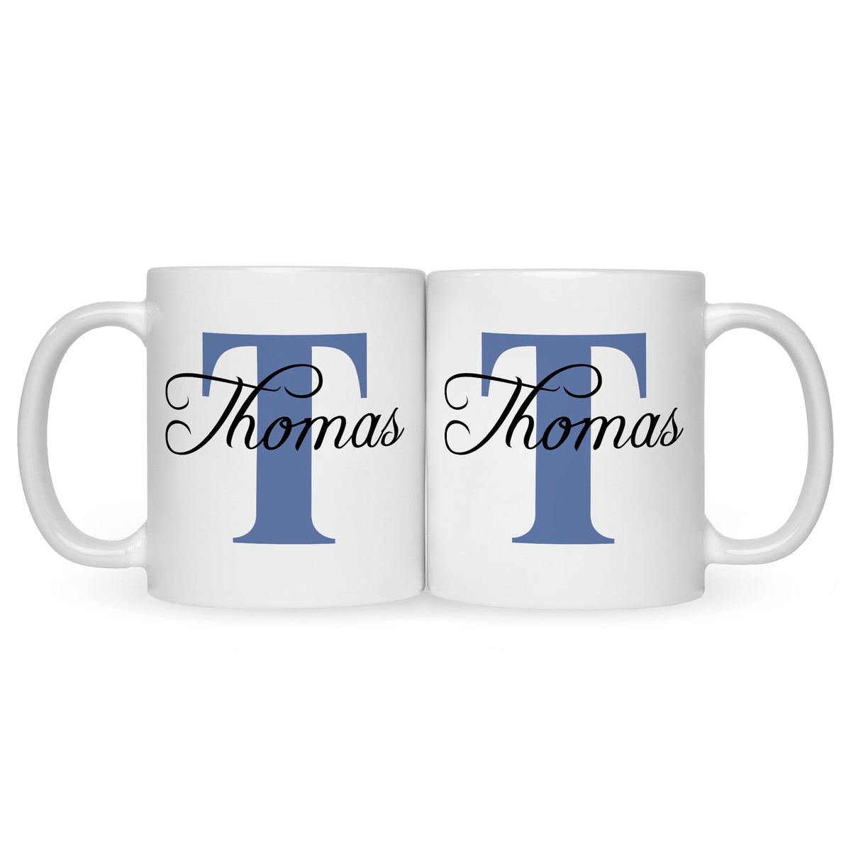 Bedruckte Tasse mit Initialen und Namen