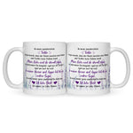 Bedruckte Tasse mit Spruch von Mama für die Tochter
