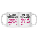 Bedruckte Tasse mit Spruch Hab ick verstanden