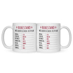 Bedruckte Tasse mit Spruch Ruhestand Plan