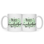 Bedruckte Tasse mit Spruch Du bist wunderbar