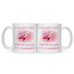 Bedruckte Tasse mit Spruch Bester Schwimmer