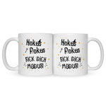 Bedruckte Tasse mit Spruch Hokus Pokus