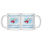 Bedruckte Tasse mit Spruch Bester Schwimmer