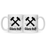 Bedruckte Tasse mit Spruch Glück Auf!
